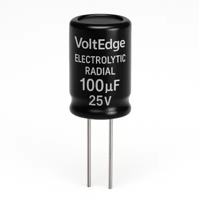 Product VoltEdge Electrolytic Radial Capacitor model EF2709 Image
