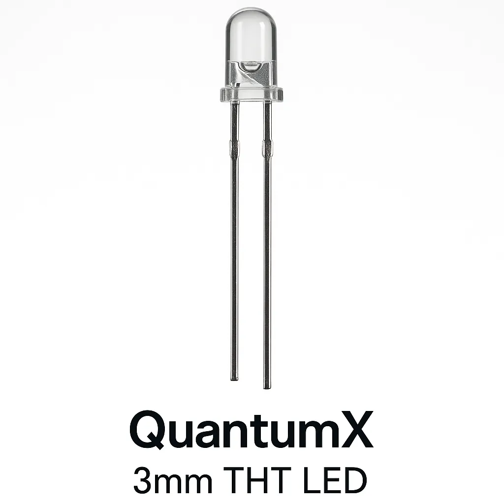 QuantumX 3mm THT LED model 5EB2D8
