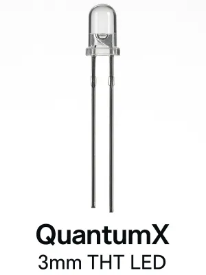 QuantumX 3mm THT LED model 5EB2D8